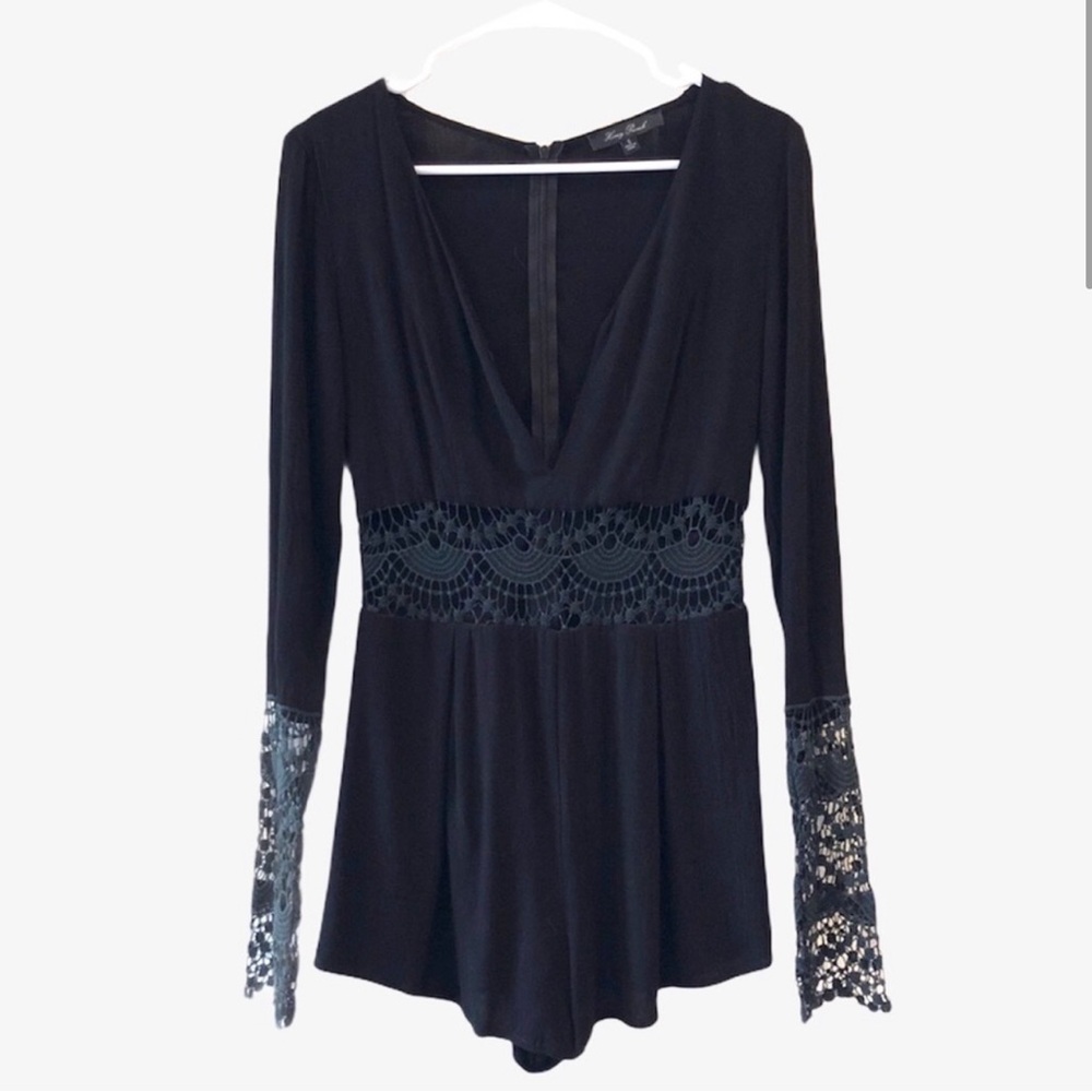Honey punch Crochet romper - New w/tags